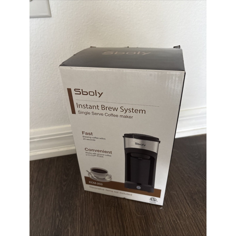 Sboly Brew Two Ways SYCM-006 Single Serve K Cup Coffee Open New